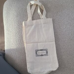Gucci Cream Canvas Tote Bag